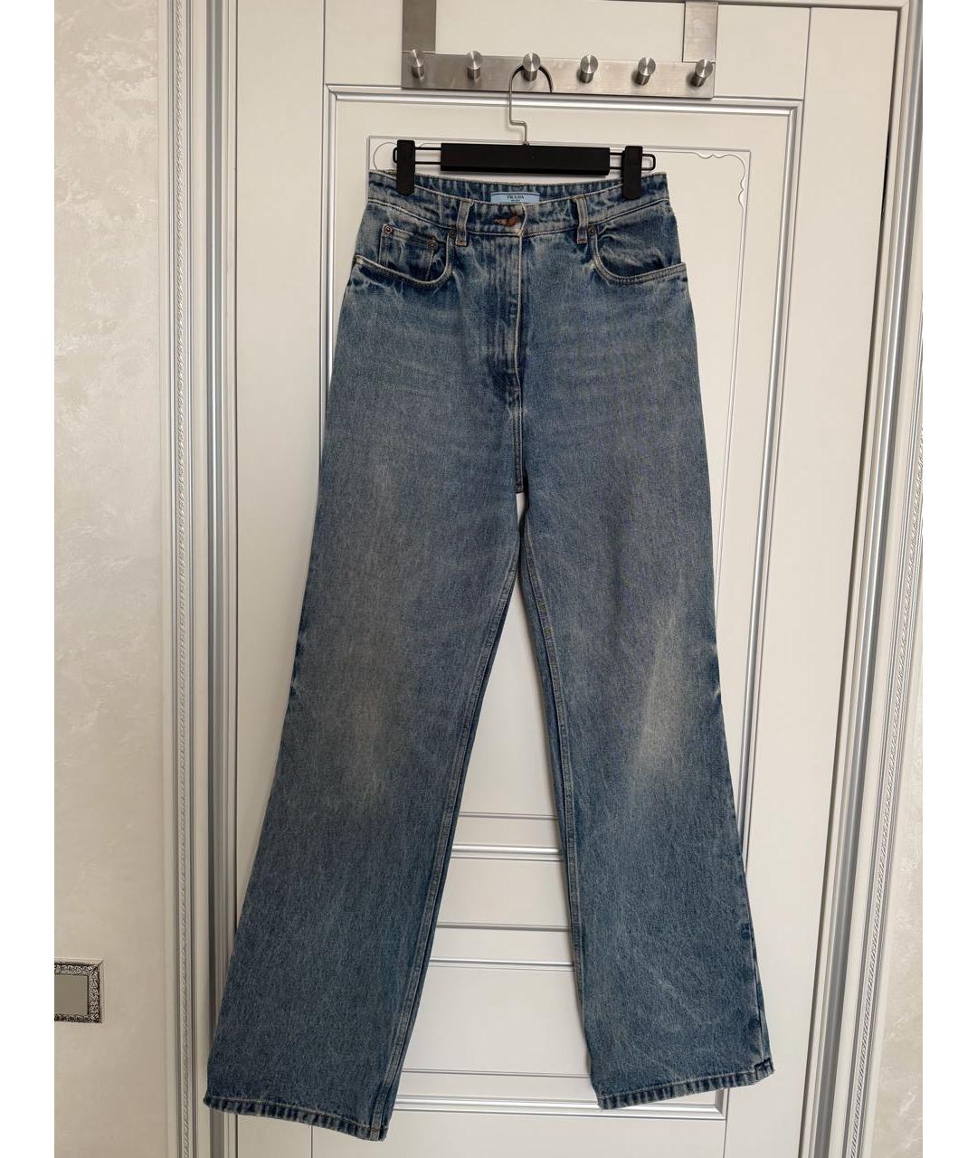 PRADA Синие прямые джинсы, фото 5
