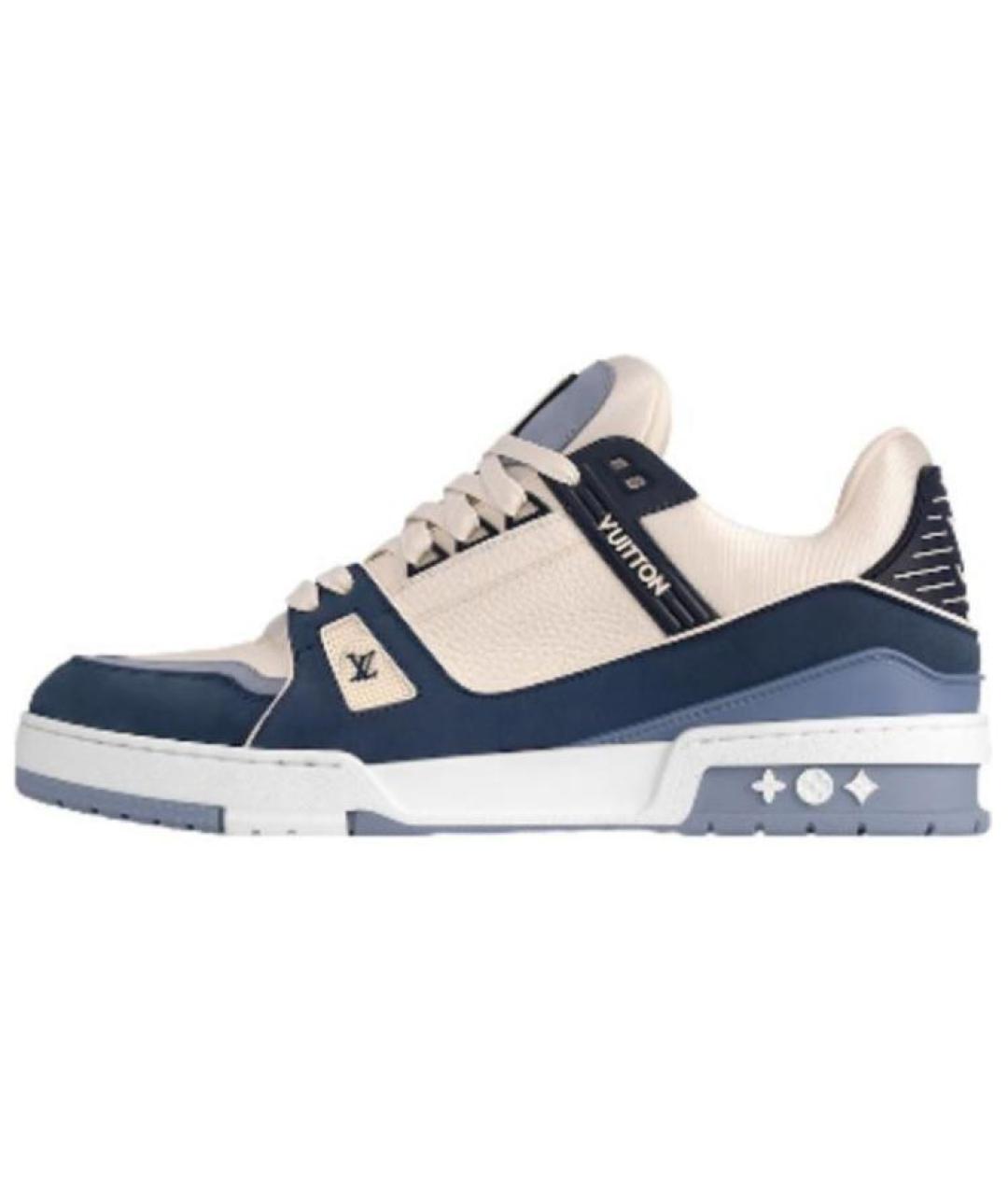 LOUIS VUITTON Синие низкие кроссовки / кеды, фото 6