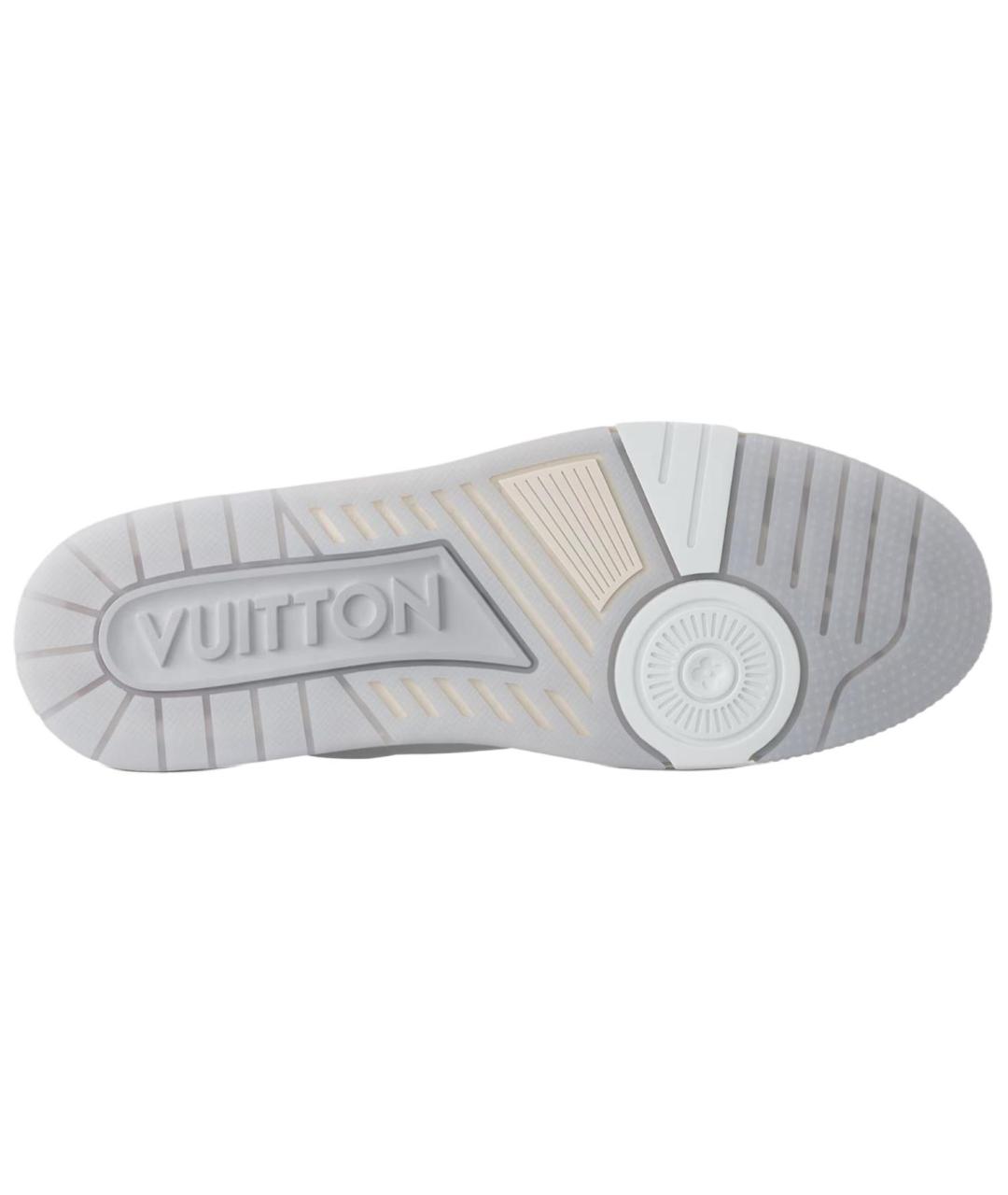 LOUIS VUITTON Белые кожаные кроссовки, фото 5