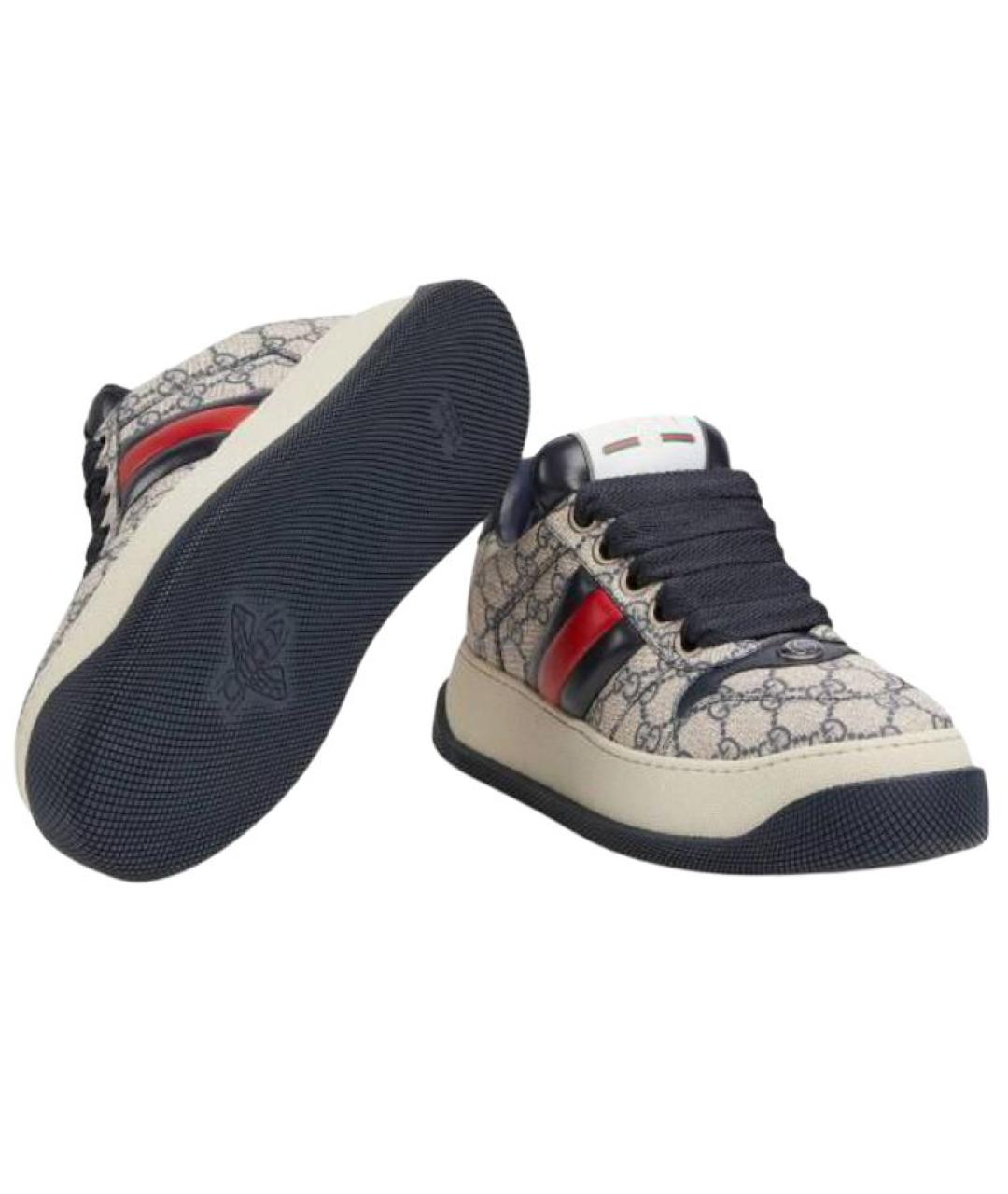 GUCCI Мульти низкие кроссовки / кеды, фото 3