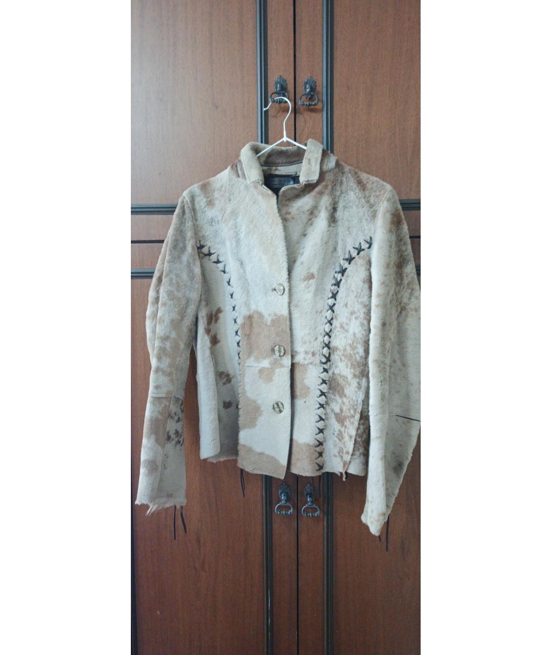 DOLCE&GABBANA Коричневый кожаный костюм с юбками, фото 10