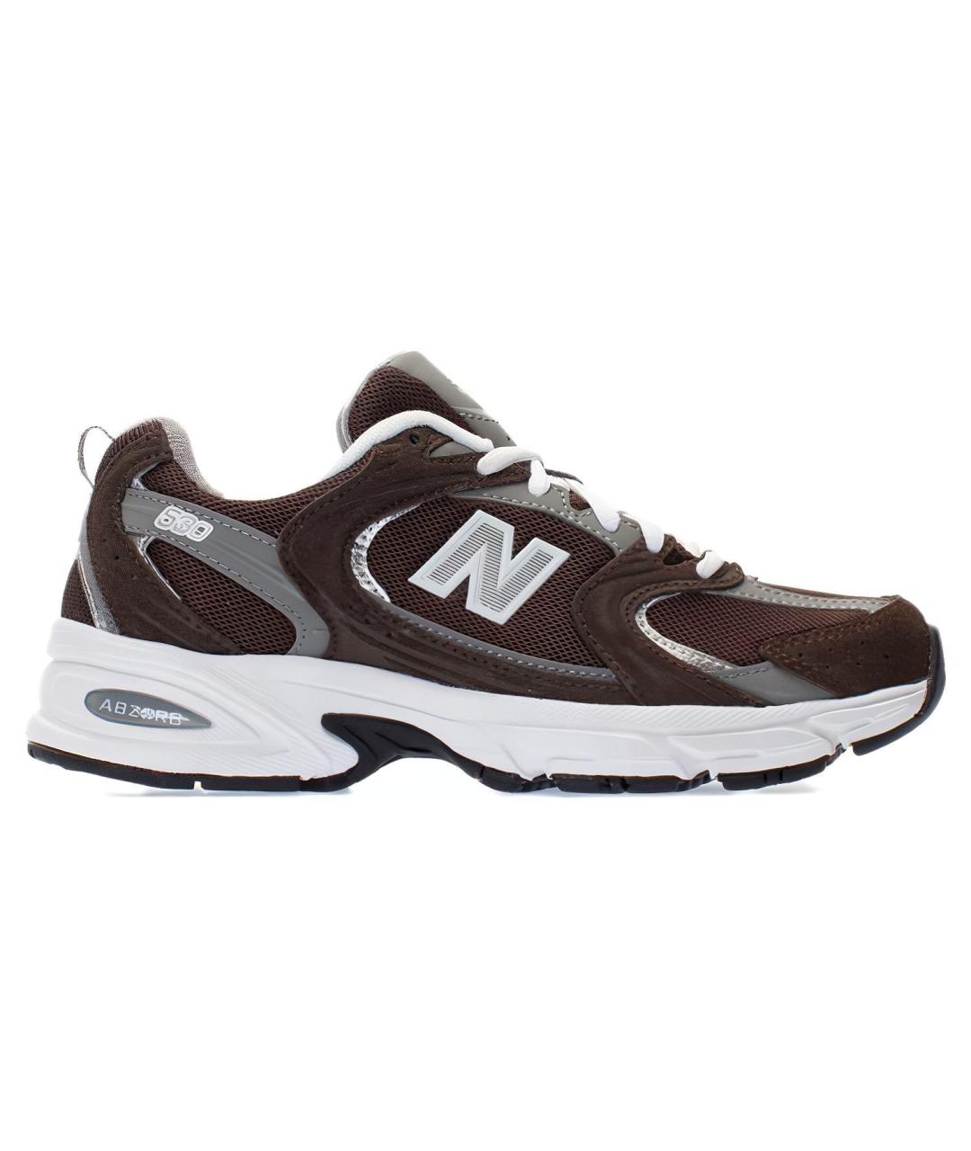 NEW BALANCE Коричневые текстильные кроссовки, фото 1
