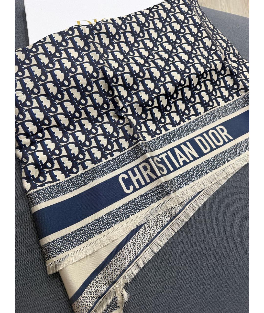 CHRISTIAN DIOR Мульти шелковый платок, фото 3