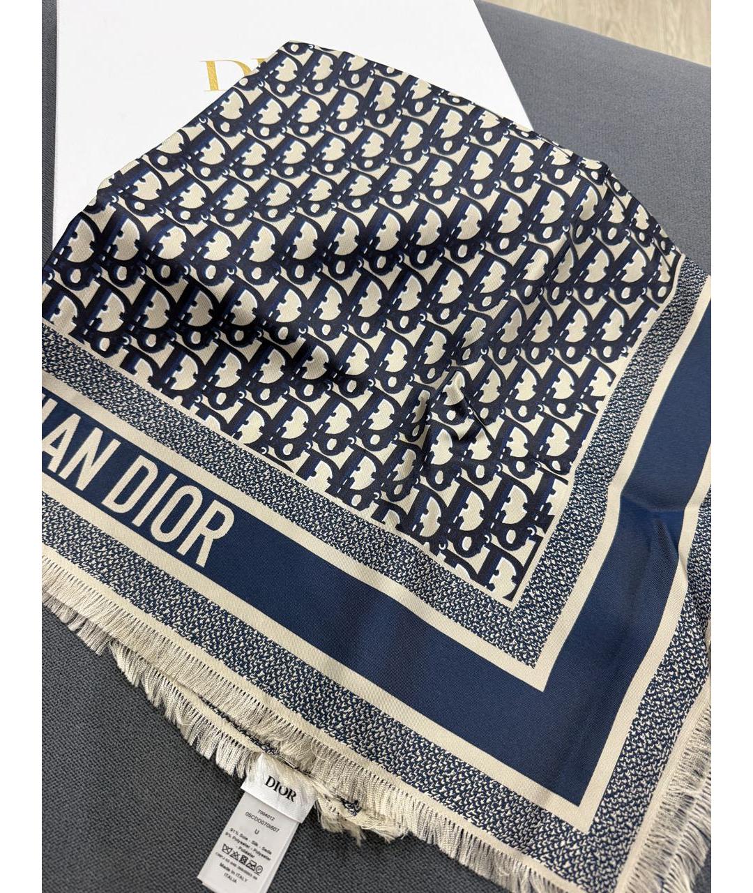 CHRISTIAN DIOR Мульти шелковый платок, фото 5