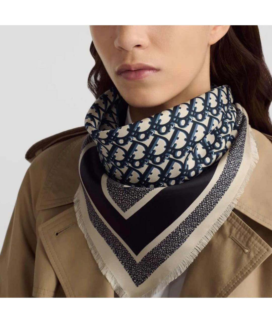 CHRISTIAN DIOR Мульти шелковый платок, фото 2