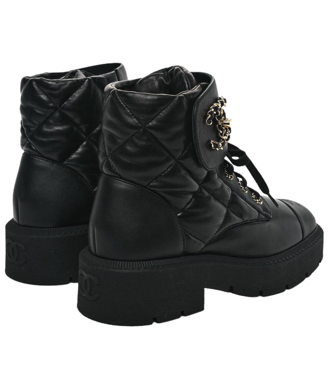 CHANEL Черные сапоги, фото 4