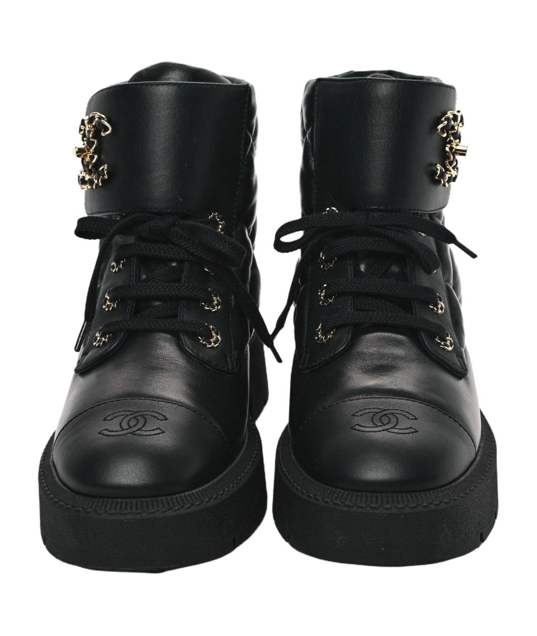CHANEL Черные сапоги, фото 5