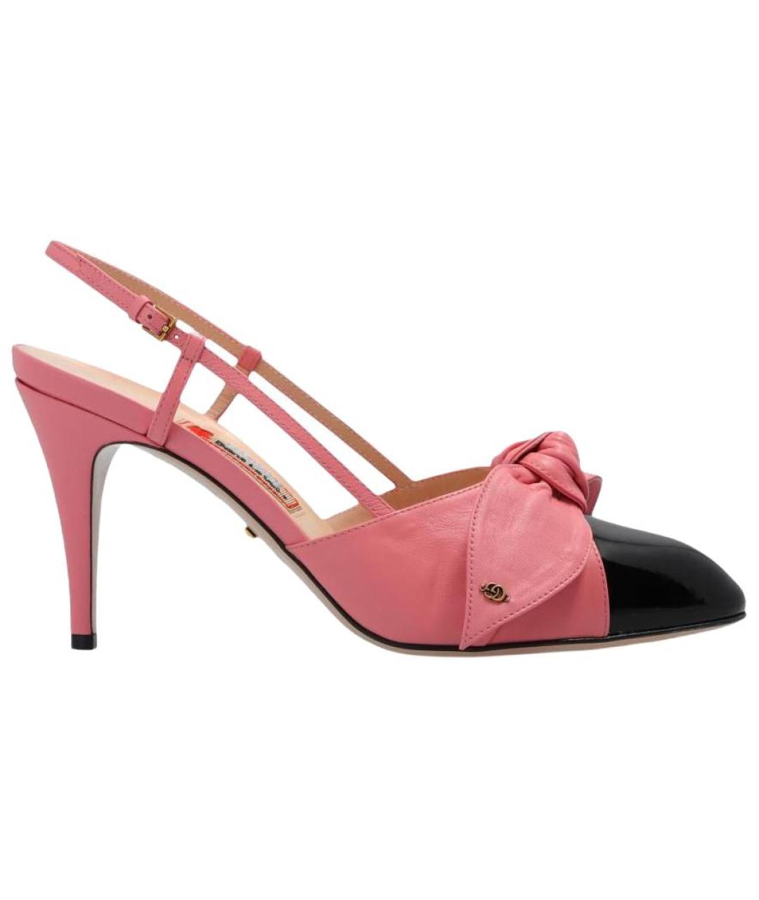 GUCCI Розовые кожаные туфли, фото 1