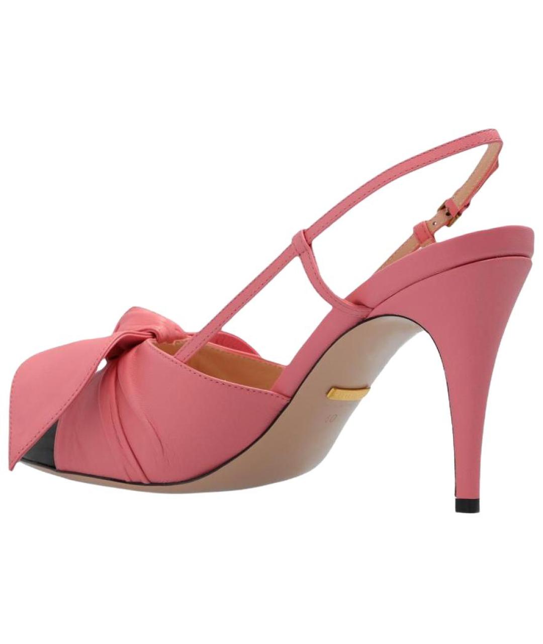 GUCCI Розовые кожаные туфли, фото 5