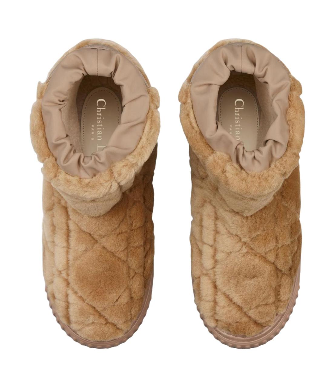 CHRISTIAN DIOR Коричневые замшевые ботинки, фото 4