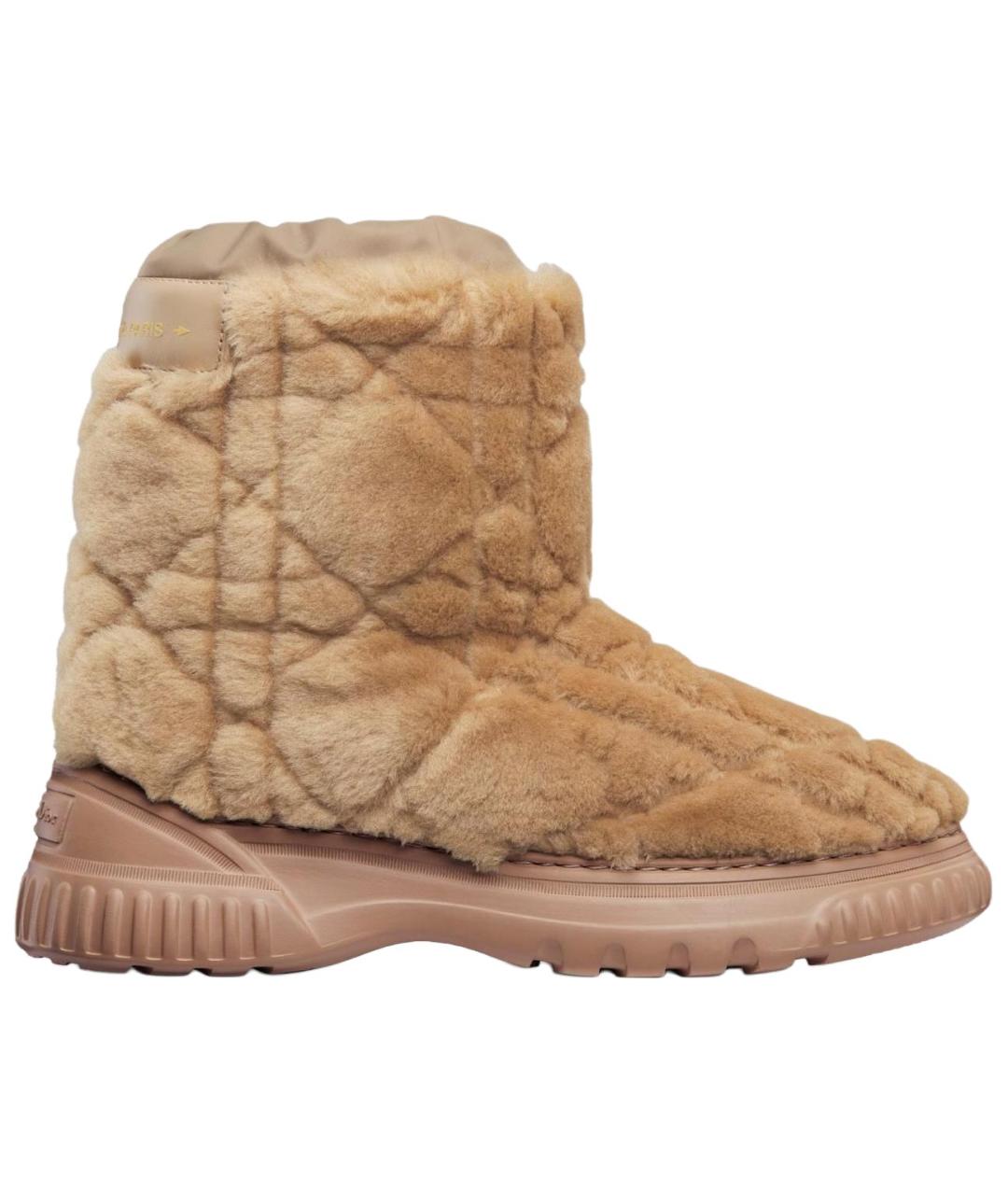 CHRISTIAN DIOR Коричневые замшевые ботинки, фото 1