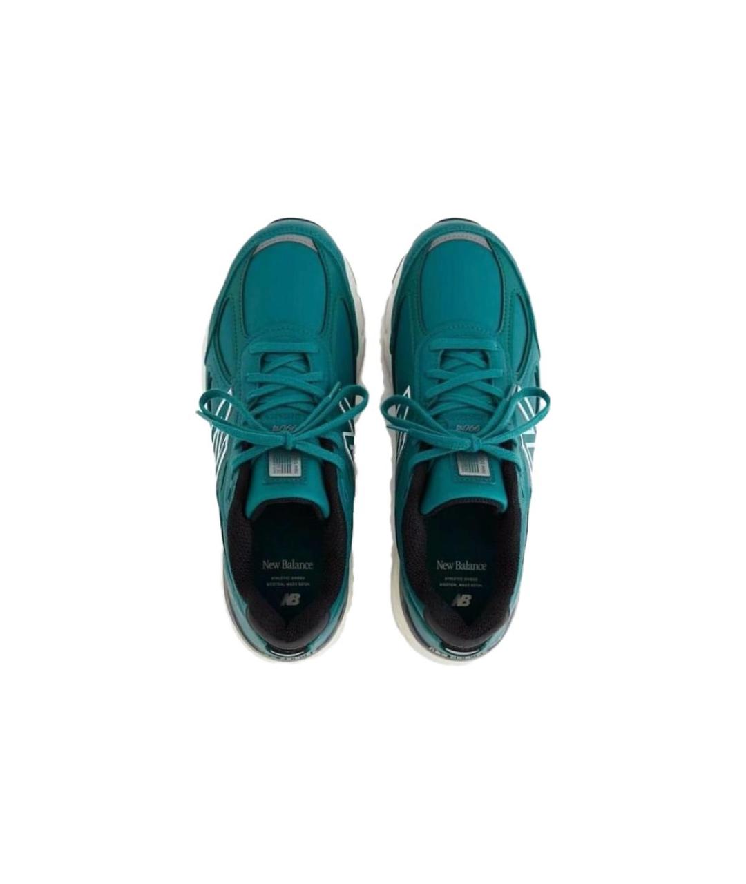 NEW BALANCE Зеленые низкие кроссовки / кеды, фото 4