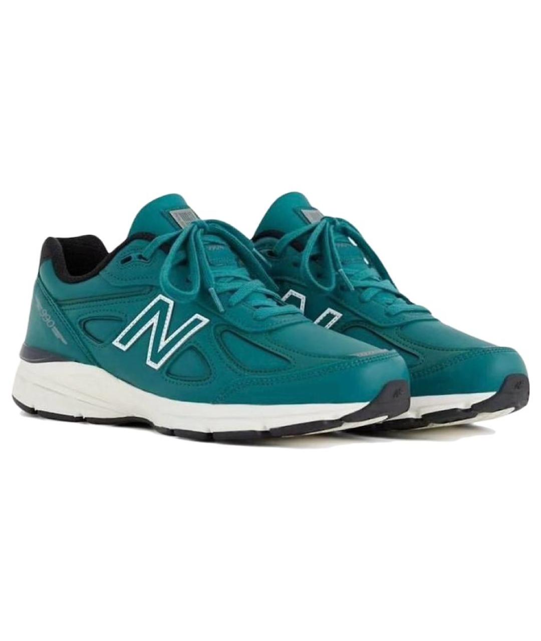 NEW BALANCE Зеленые низкие кроссовки / кеды, фото 3