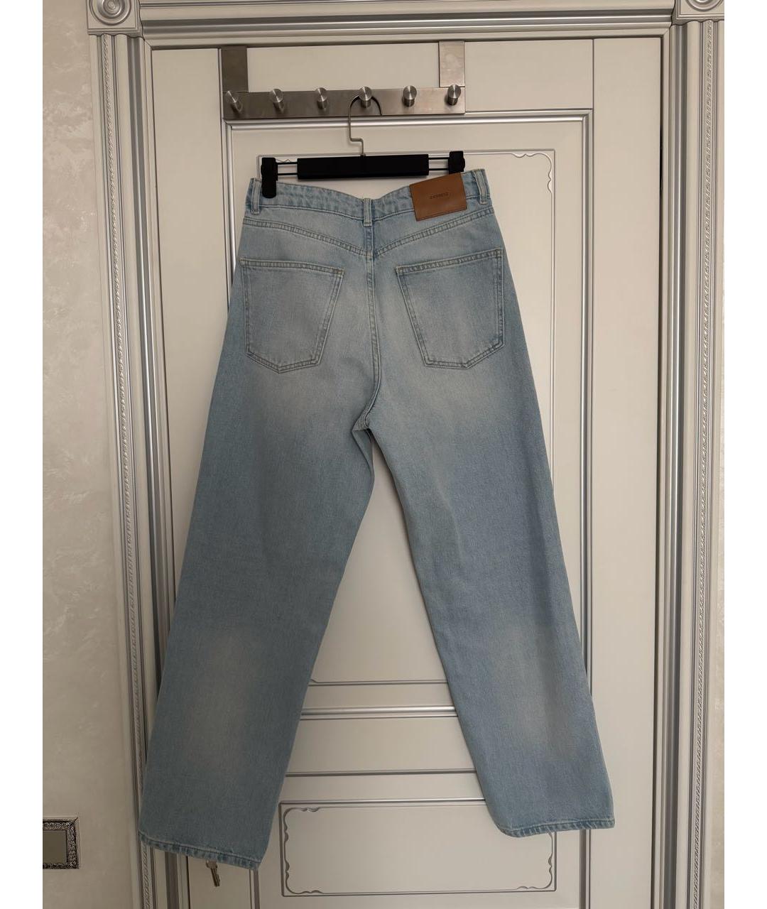 12 STOREEZ Голубые хлопковые прямые джинсы, фото 2