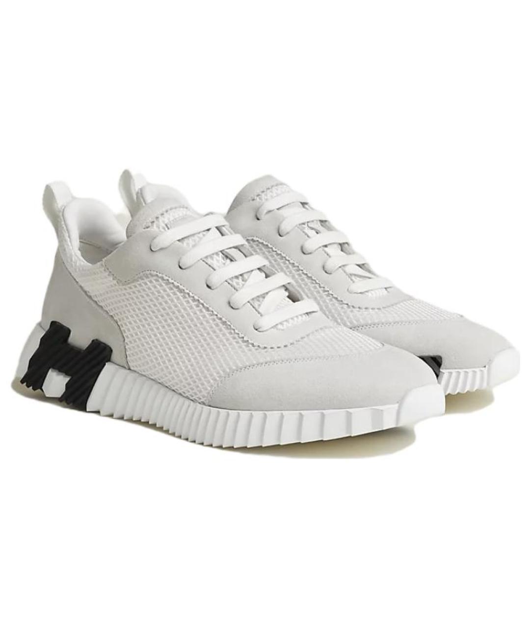 HERMES Белые низкие кроссовки / кеды, фото 3