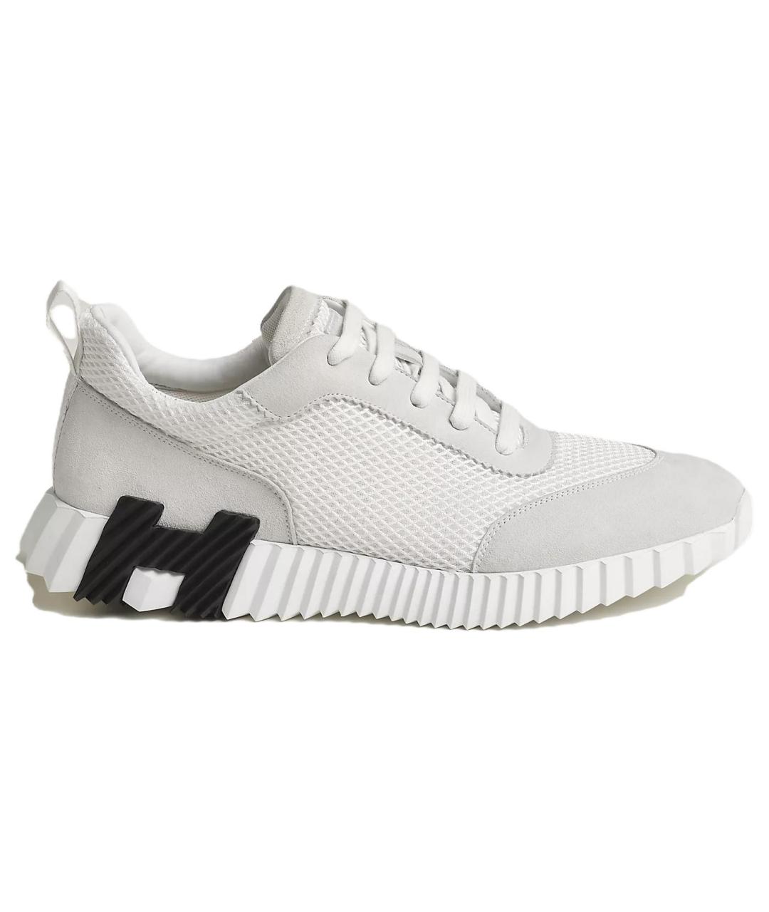 HERMES Белые низкие кроссовки / кеды, фото 1