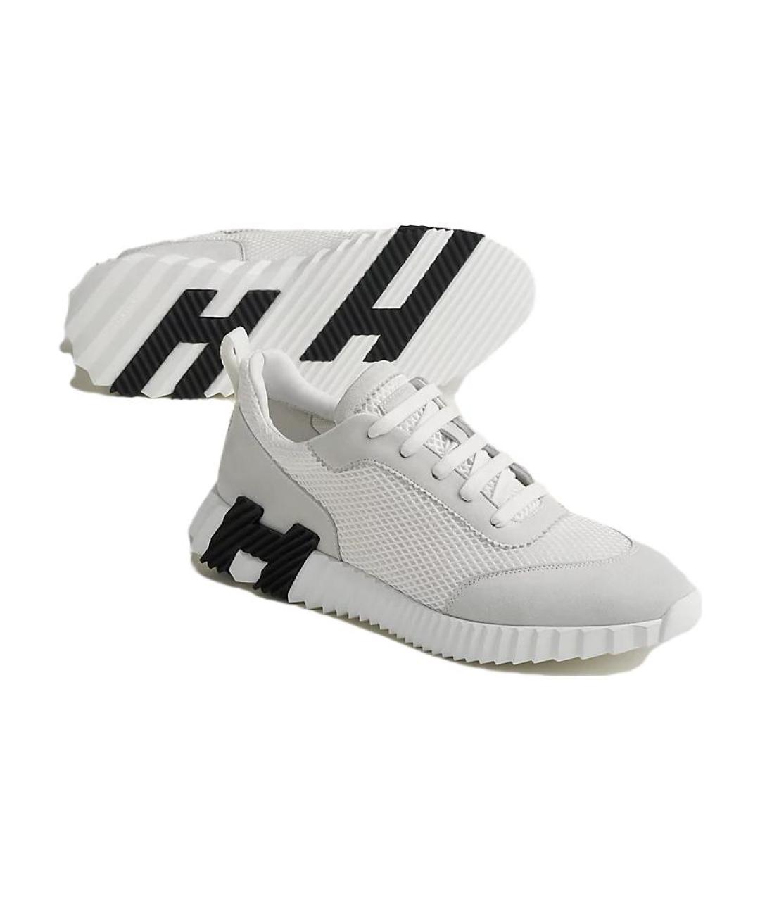 HERMES Белые низкие кроссовки / кеды, фото 5