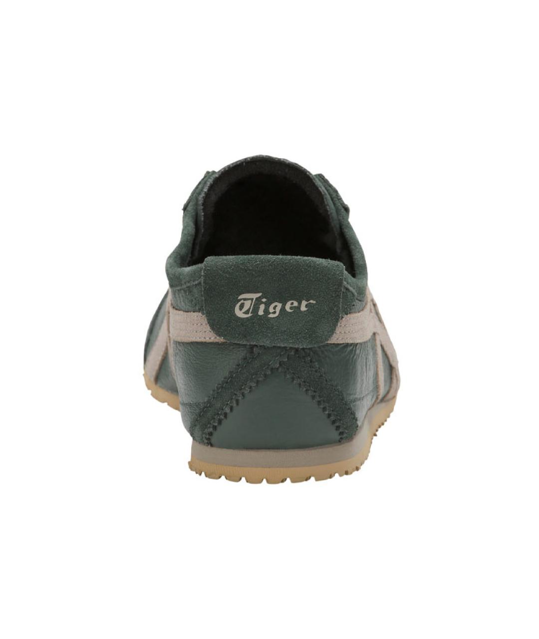 ONITSUKA TIGER Зеленые кожаные кеды, фото 4
