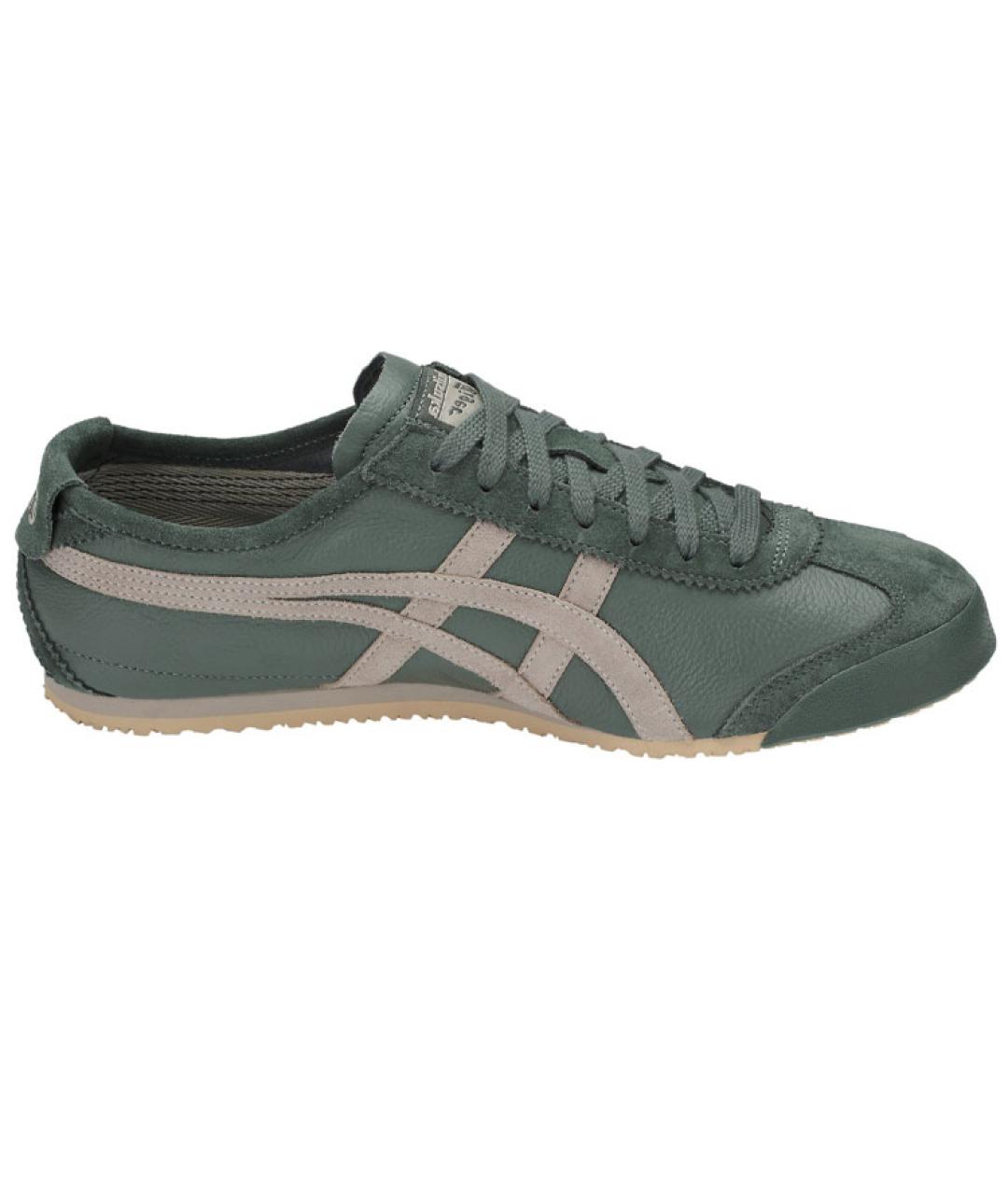 ONITSUKA TIGER Зеленые кожаные кеды, фото 1