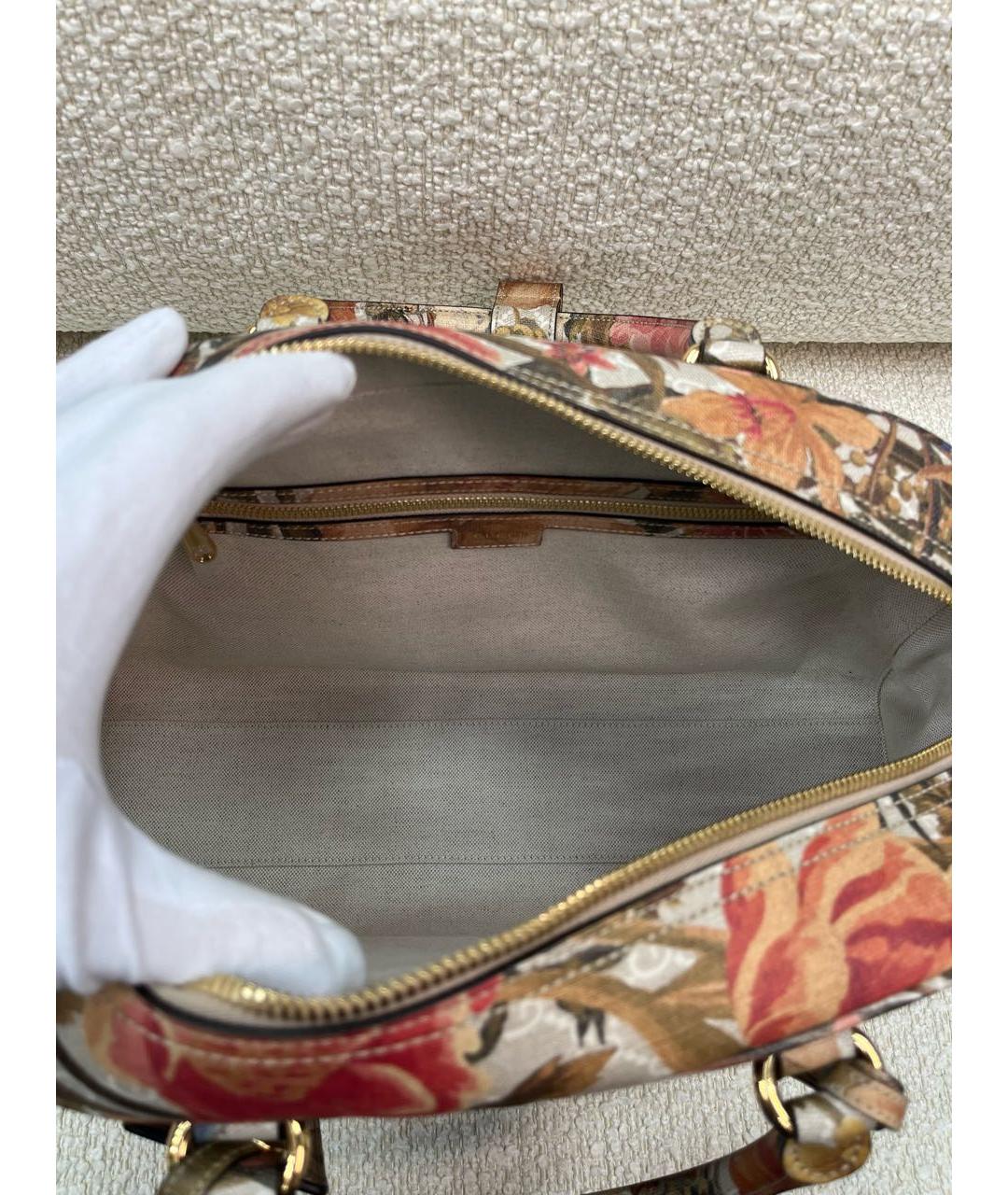 GUCCI Мульти тканевая сумка с короткими ручками, фото 4