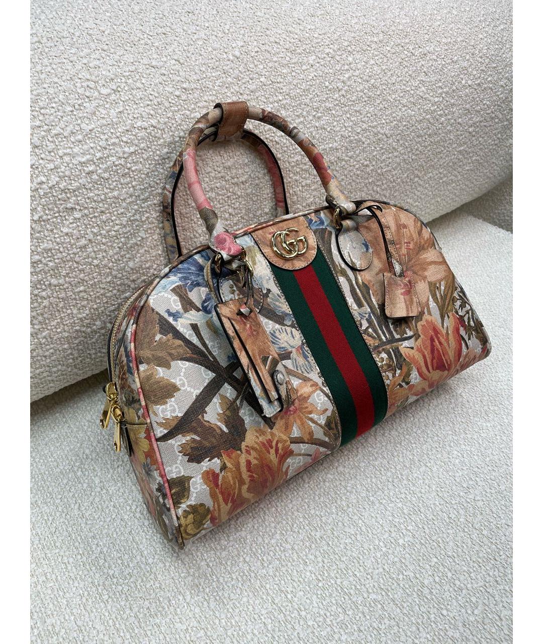 GUCCI Мульти тканевая сумка с короткими ручками, фото 2