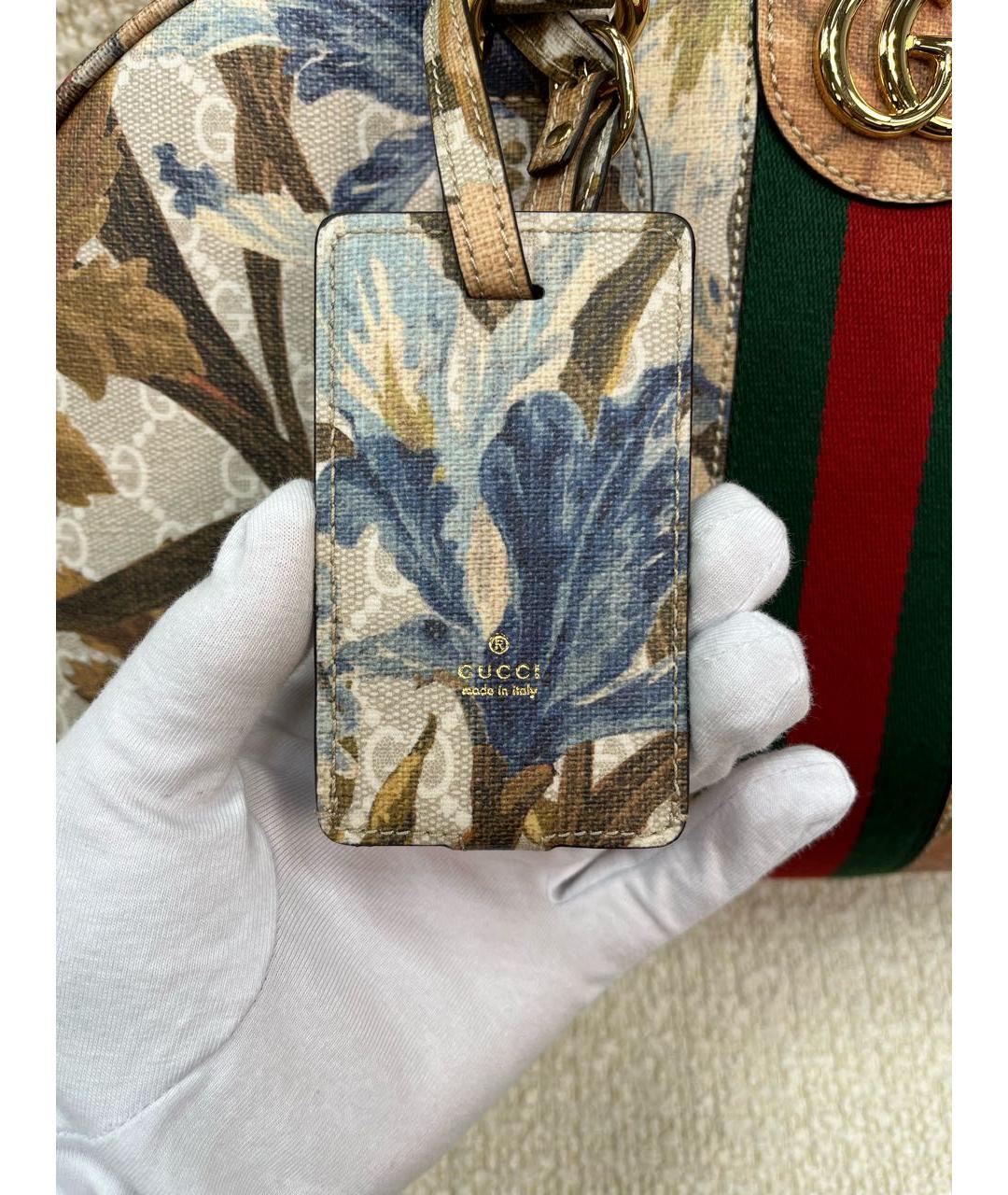 GUCCI Мульти тканевая сумка с короткими ручками, фото 8