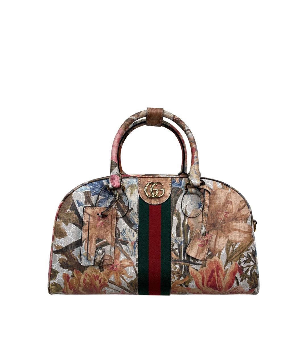 GUCCI Мульти тканевая сумка с короткими ручками, фото 1