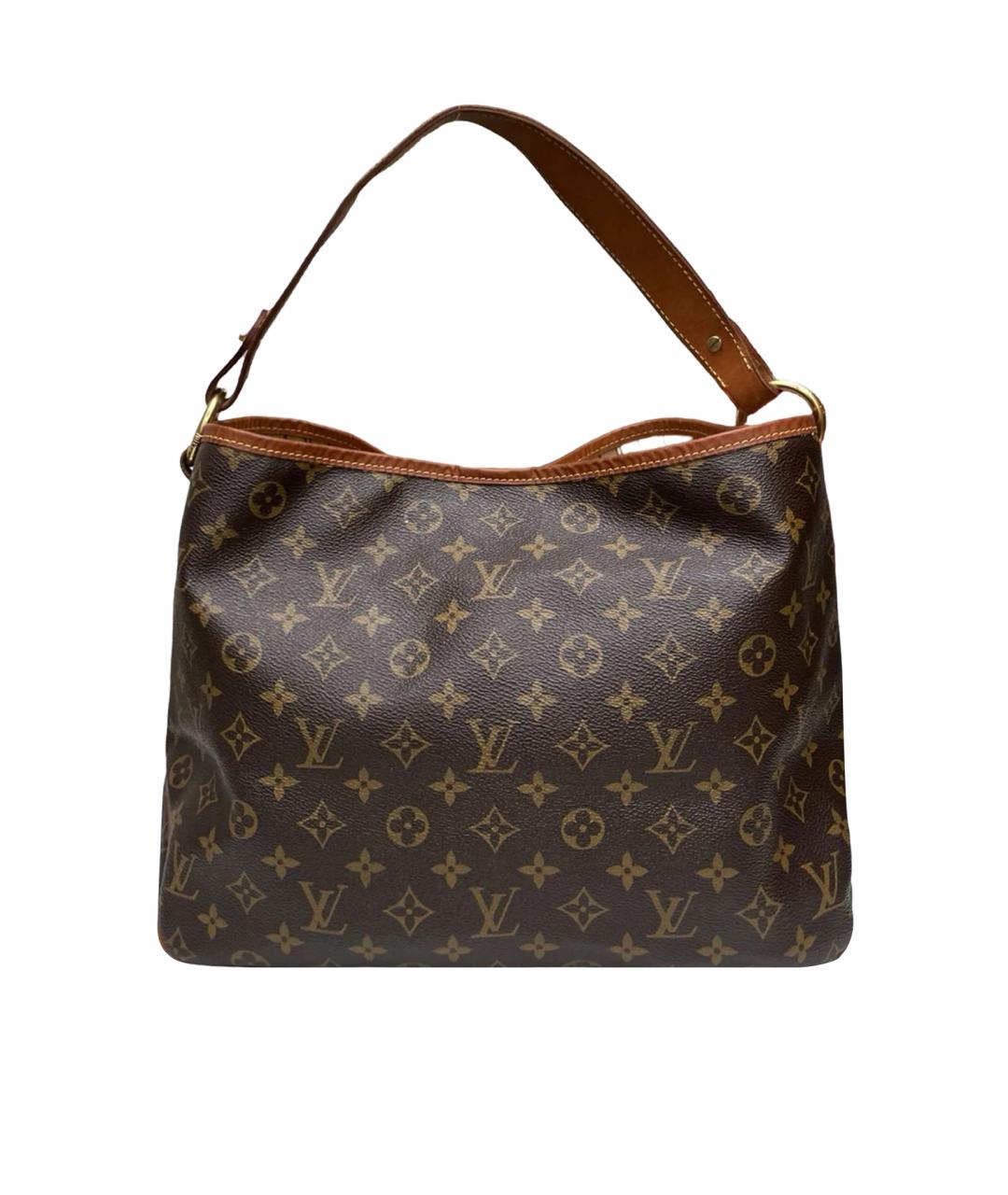 LOUIS VUITTON Коричневая кожаная сумка тоут, фото 1