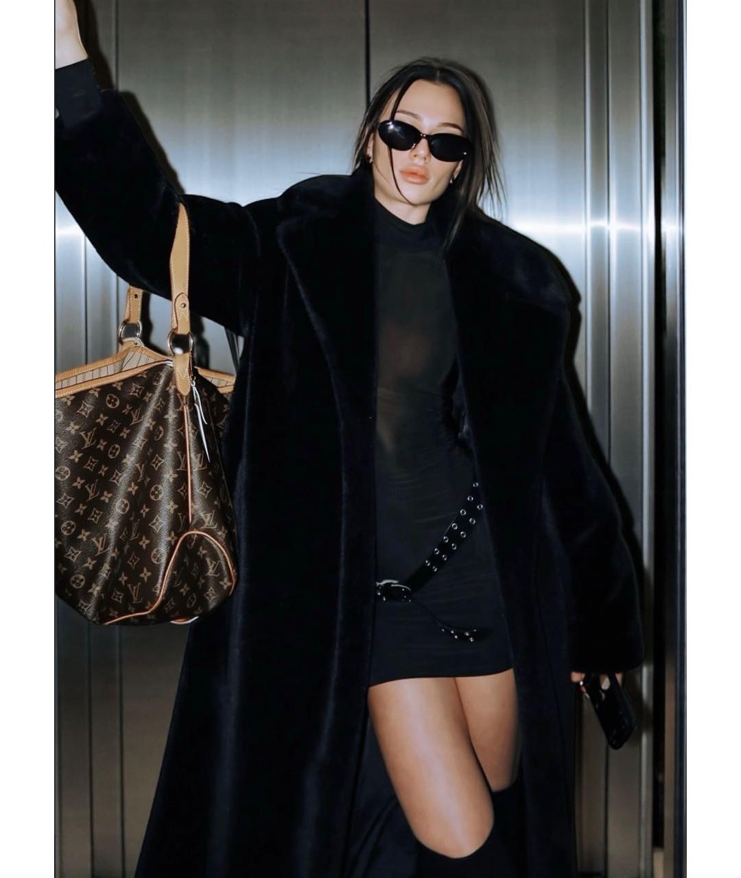 LOUIS VUITTON Коричневая кожаная сумка тоут, фото 6