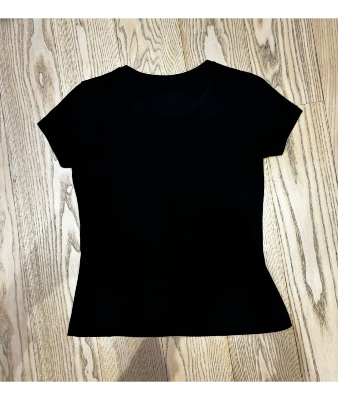 PHILIPP PLEIN JUNIOR Черный хлопковый детская футболка / топ, фото 2