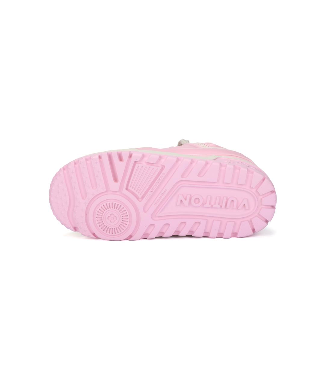 LOUIS VUITTON Розовые кожаные кроссовки, фото 5