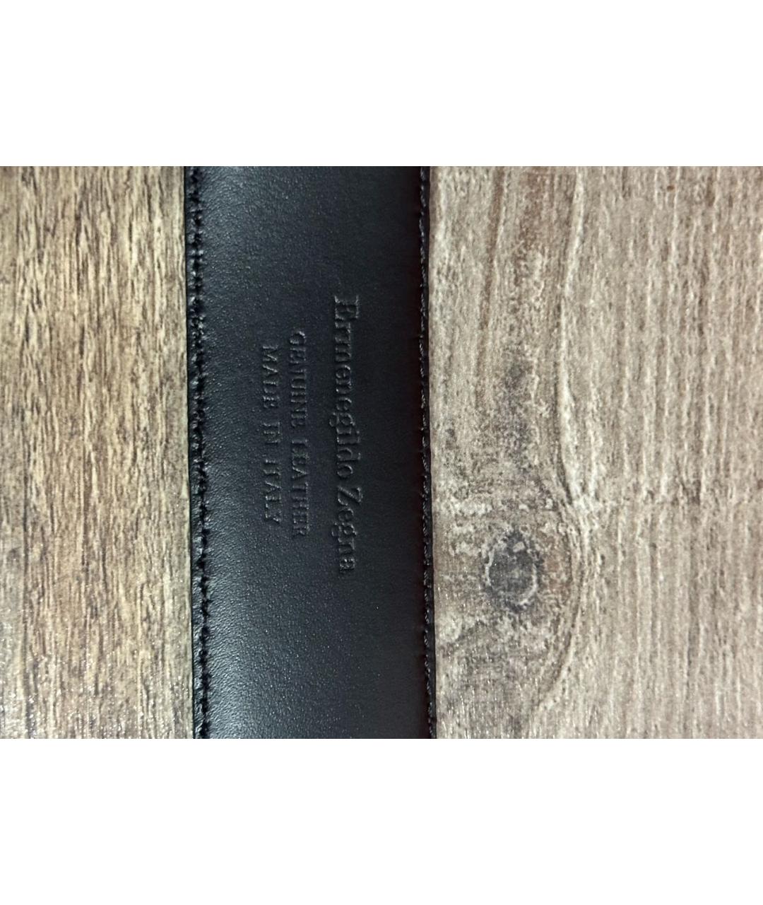 ZEGNA Коричневый кожаный ремень, фото 6