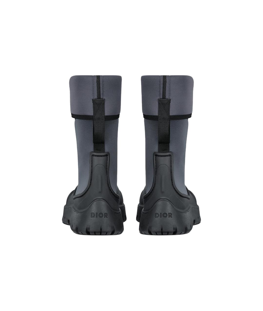 CHRISTIAN DIOR Черные высокие ботинки, фото 5
