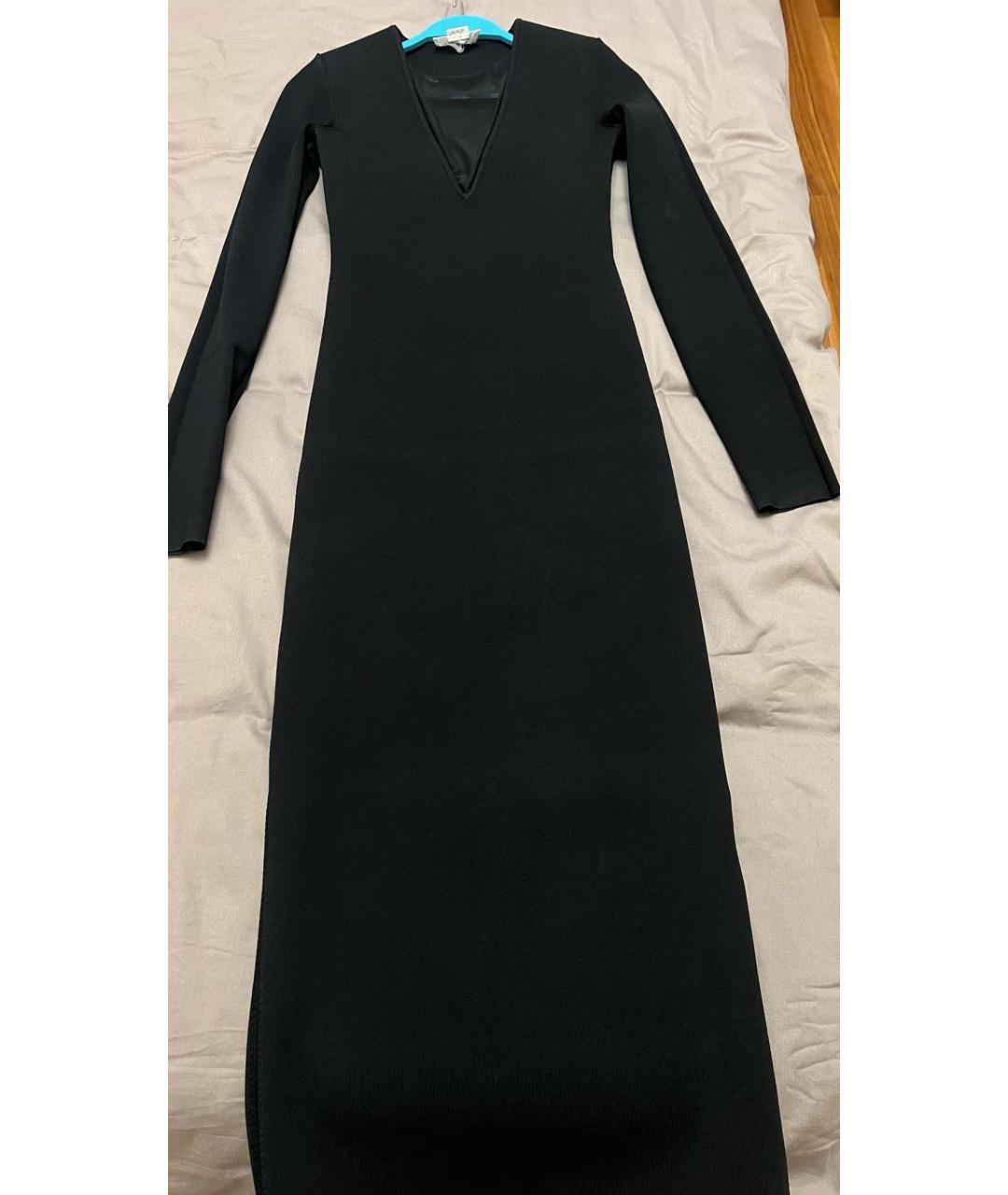 VICTORIA BECKHAM Черное вискозное коктейльное платье, фото 7