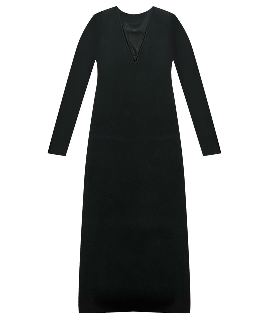 VICTORIA BECKHAM Черное вискозное коктейльное платье, фото 1