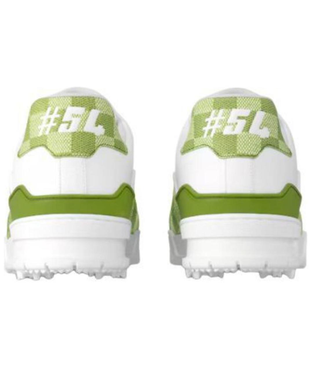 LOUIS VUITTON Зеленые низкие кроссовки / кеды, фото 4