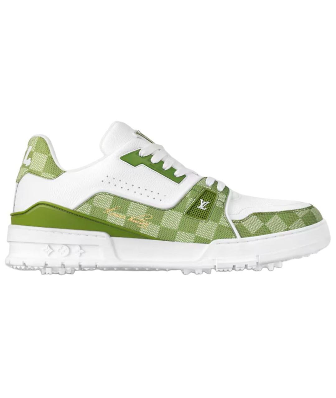 LOUIS VUITTON Зеленые низкие кроссовки / кеды, фото 1