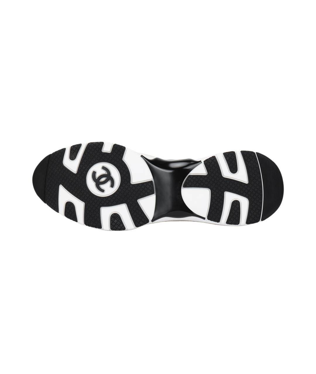 CHANEL Белые кожаные кроссовки, фото 5