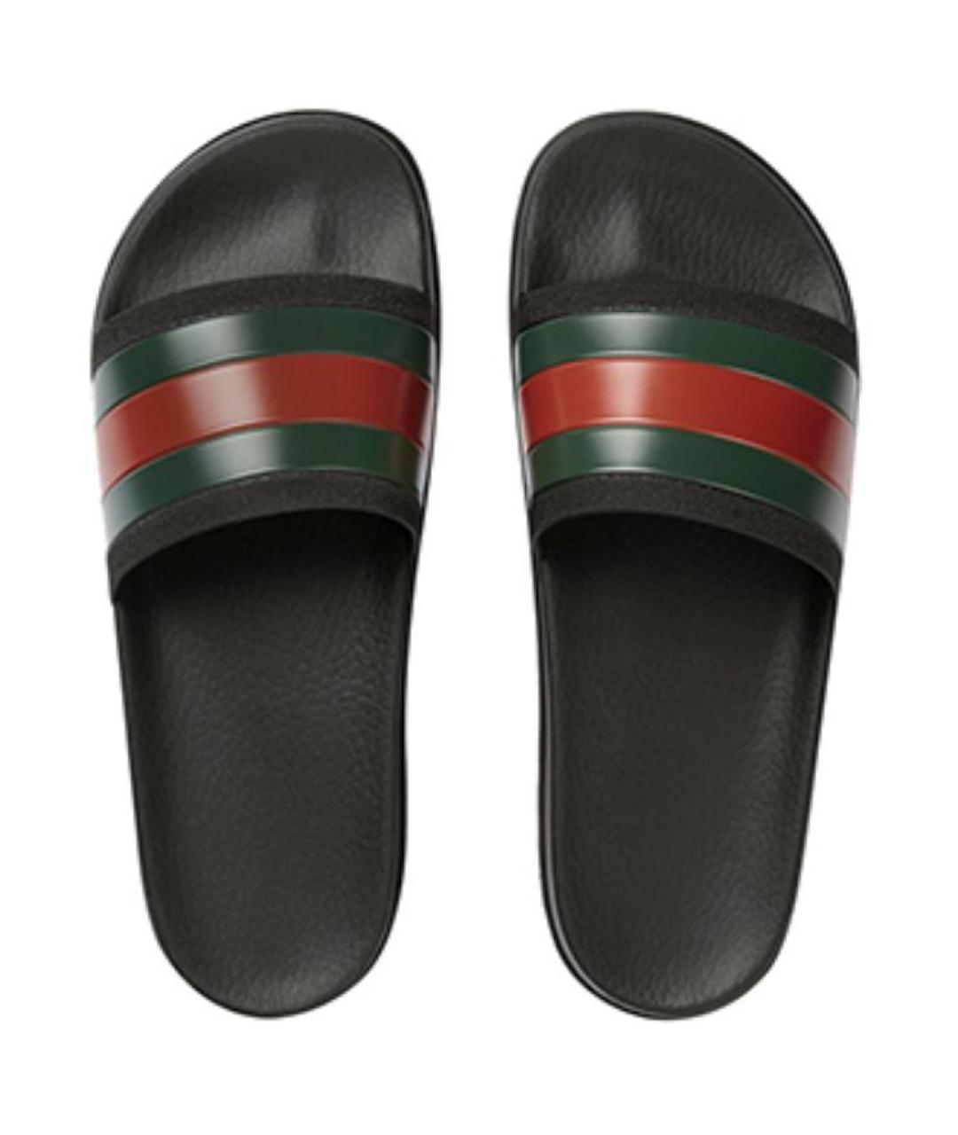 GUCCI Черные шлепанцы, фото 3