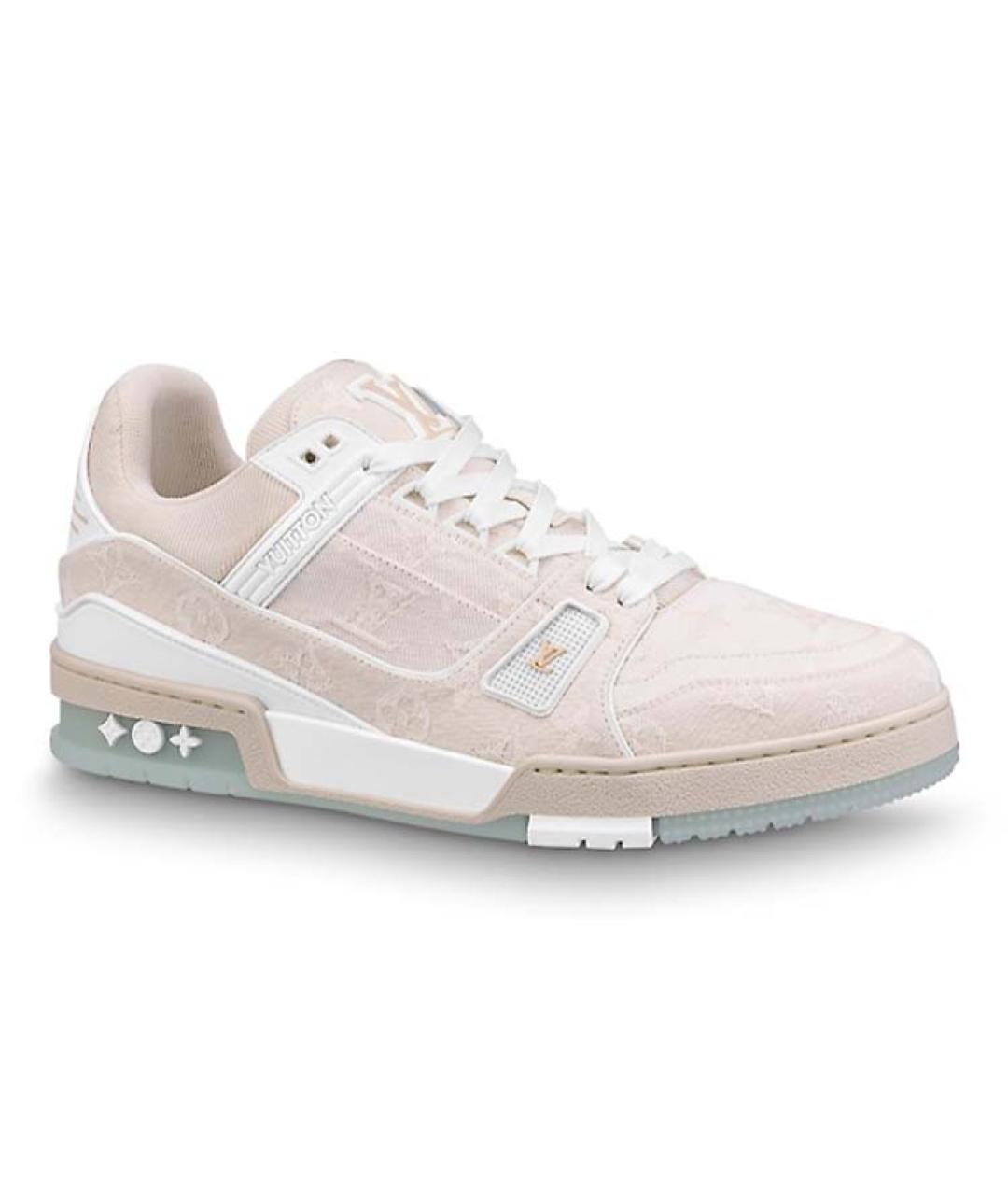 LOUIS VUITTON Бежевые низкие кроссовки / кеды, фото 1