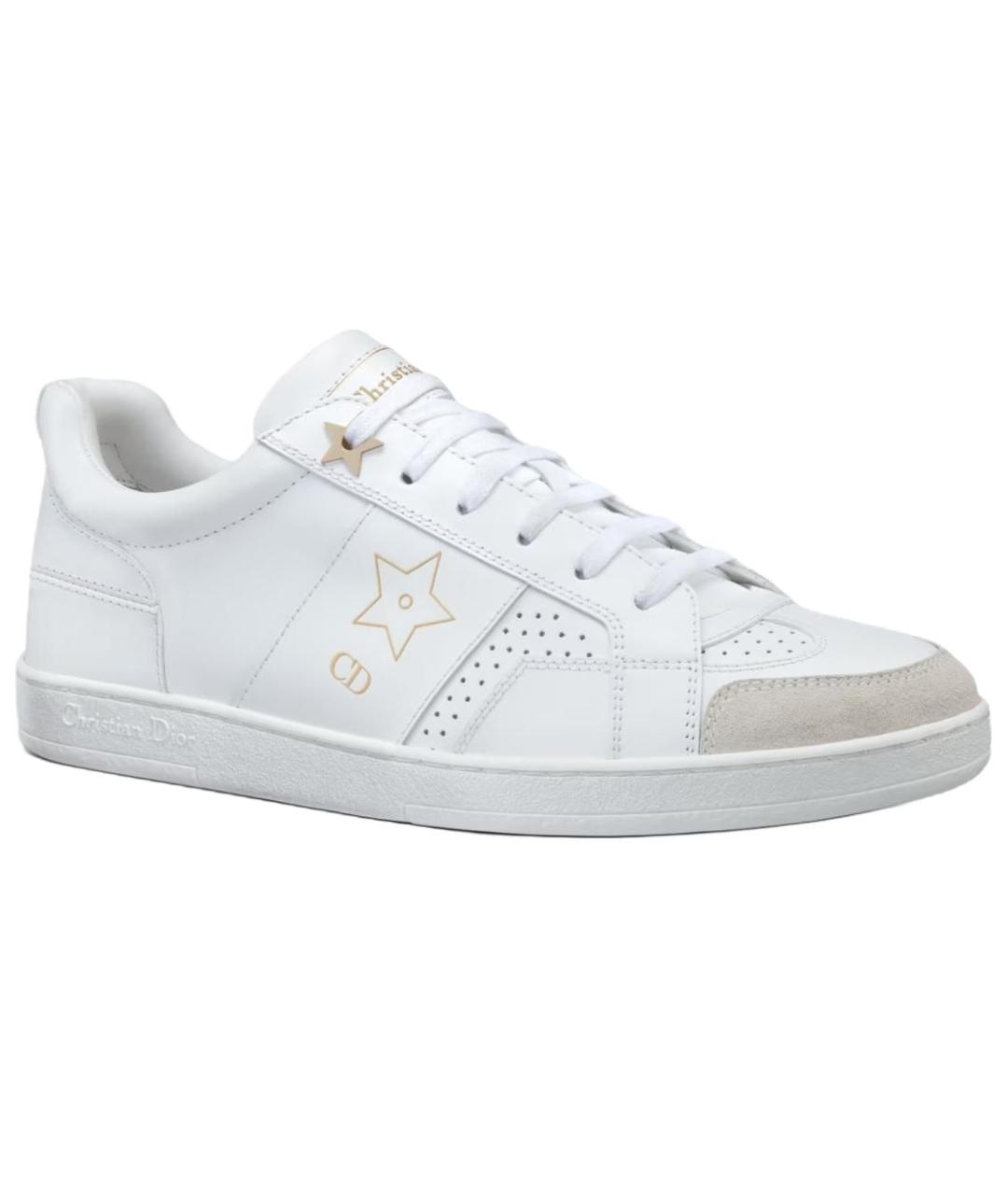 CHRISTIAN DIOR Белые кожаные кеды, фото 3