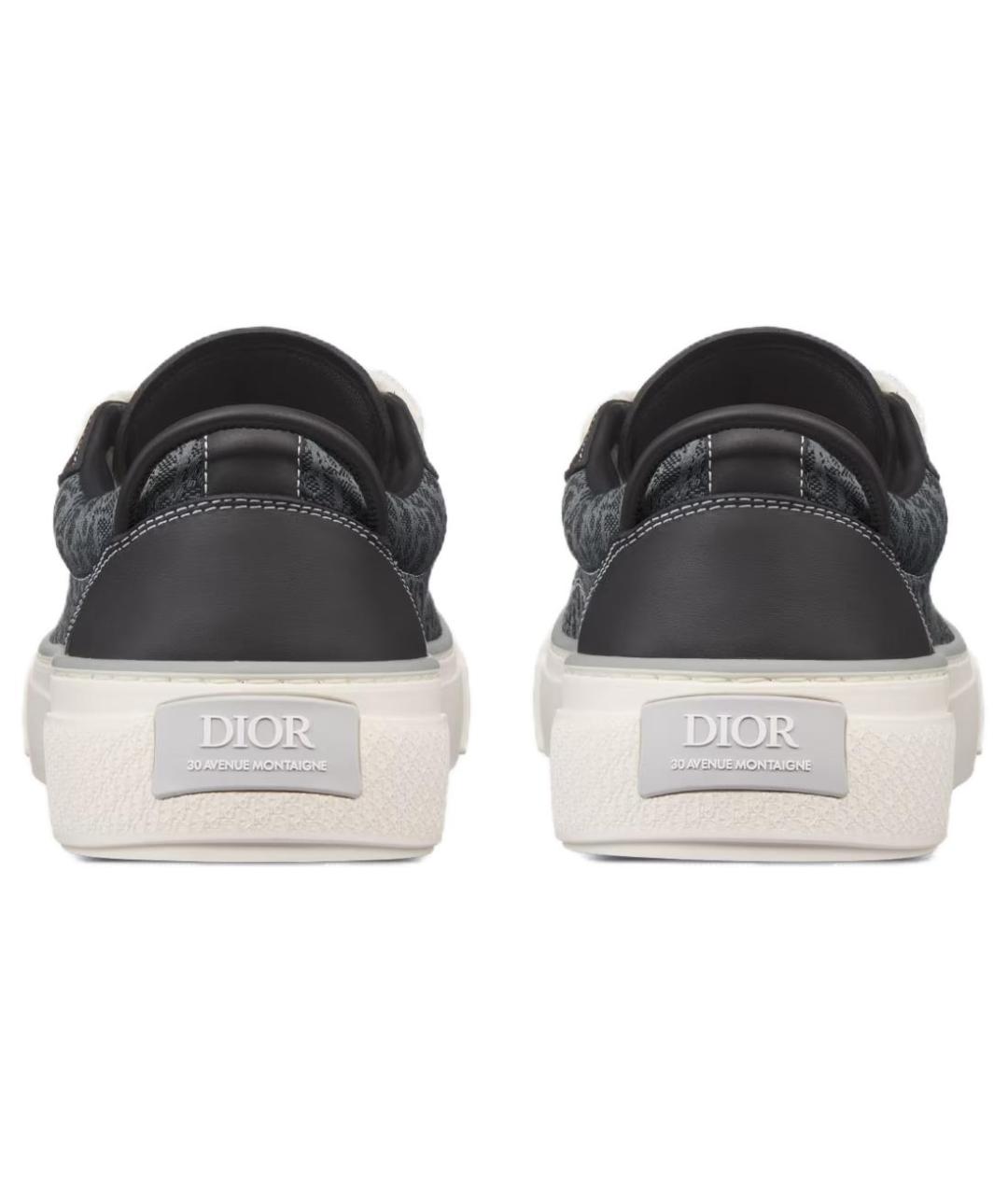 CHRISTIAN DIOR Черные кожаные низкие кроссовки / кеды, фото 5