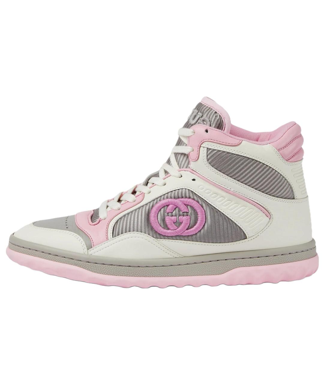 GUCCI Розовые текстильные кроссовки, фото 6