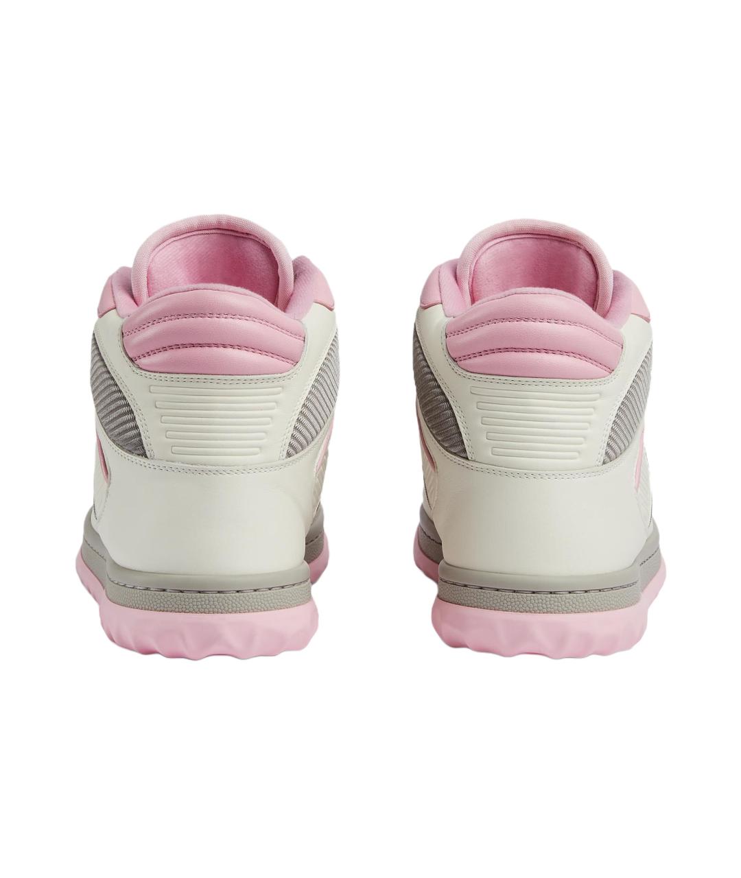 GUCCI Розовые текстильные кроссовки, фото 4