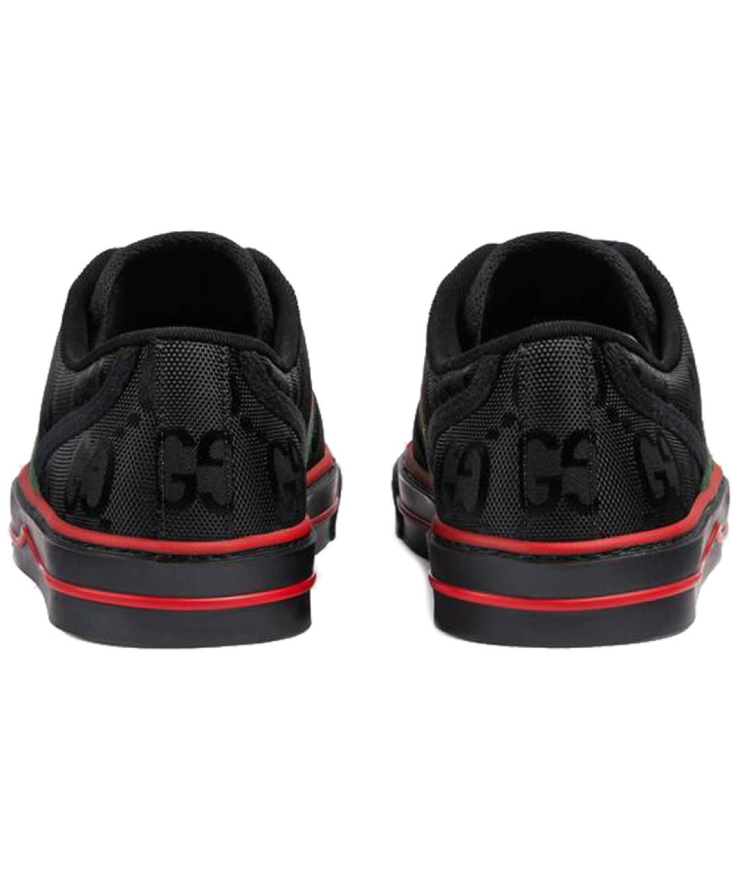 GUCCI Черные текстильные кеды, фото 4