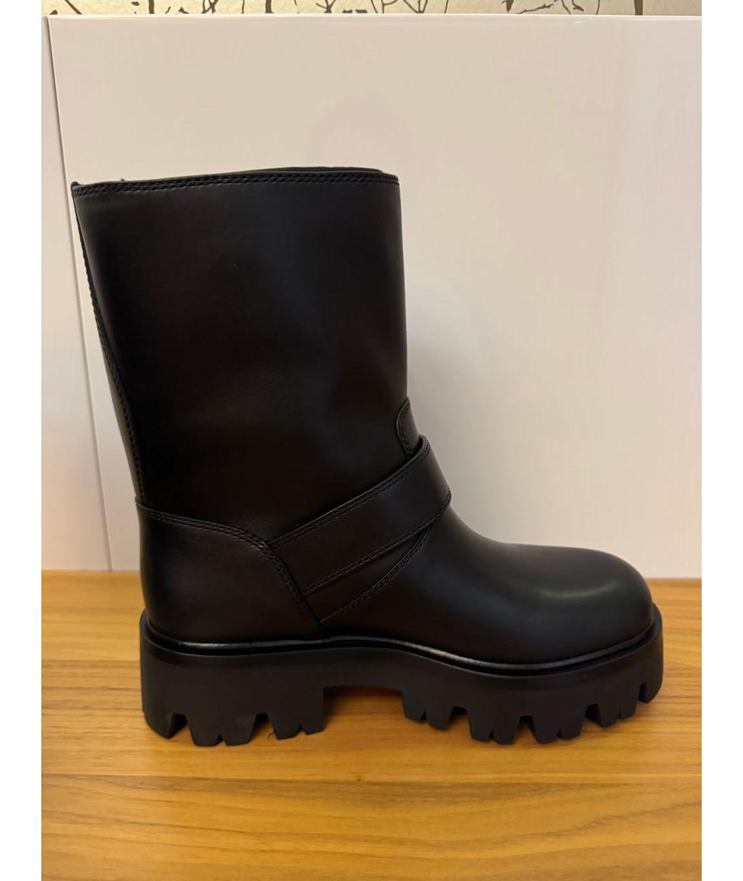 PRADA Черные кожаные ботинки, фото 6