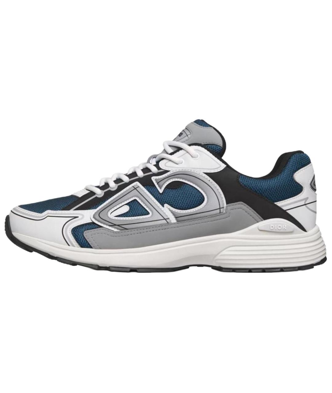 CHRISTIAN DIOR Синие текстильные низкие кроссовки / кеды, фото 2