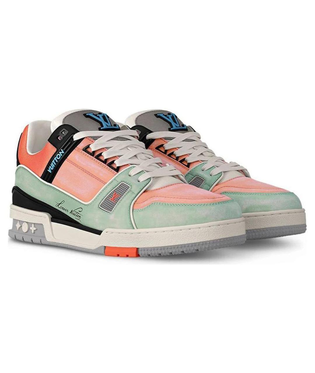 LOUIS VUITTON Розовые кроссовки, фото 2