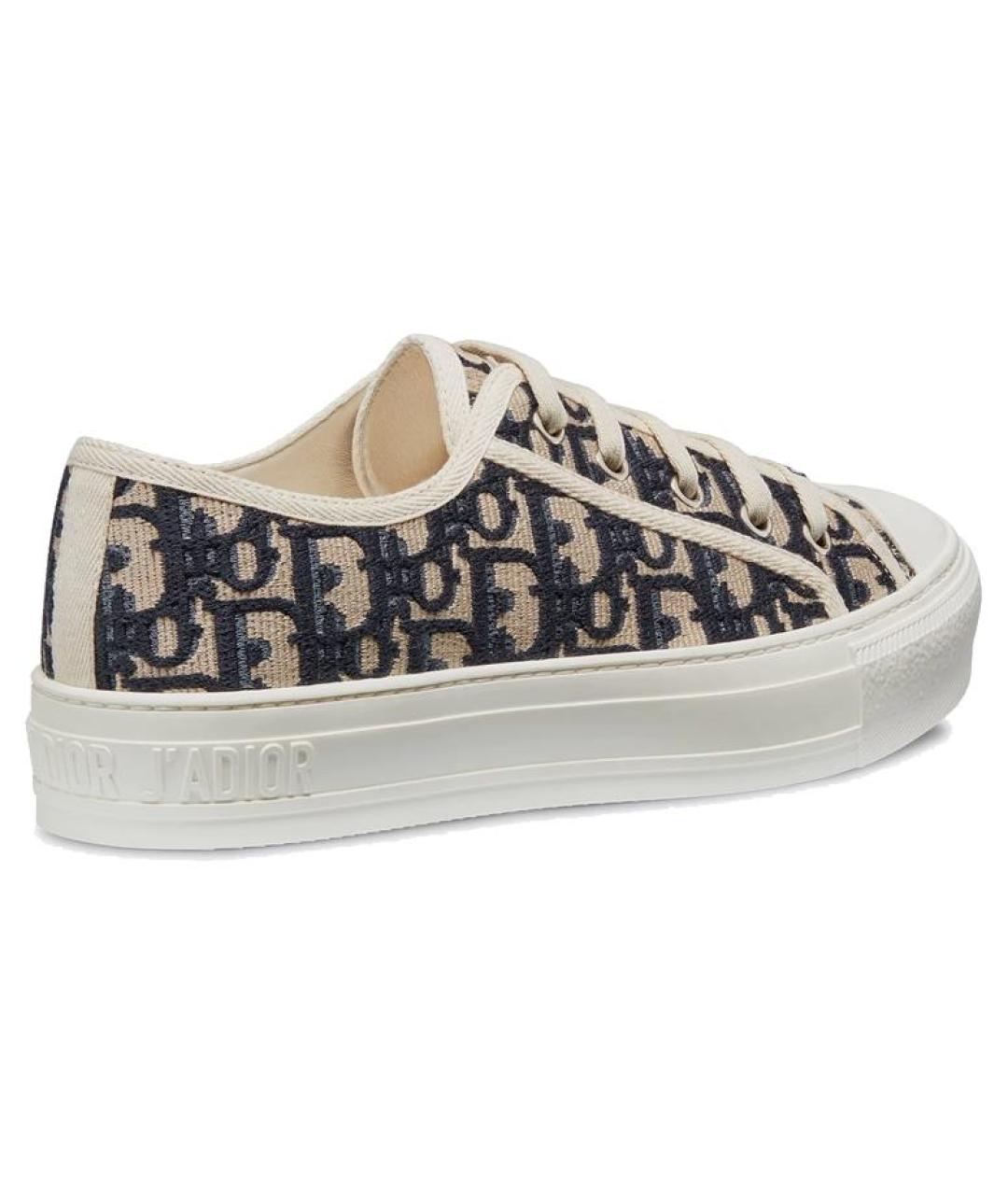 CHRISTIAN DIOR Синие текстильные кеды, фото 4
