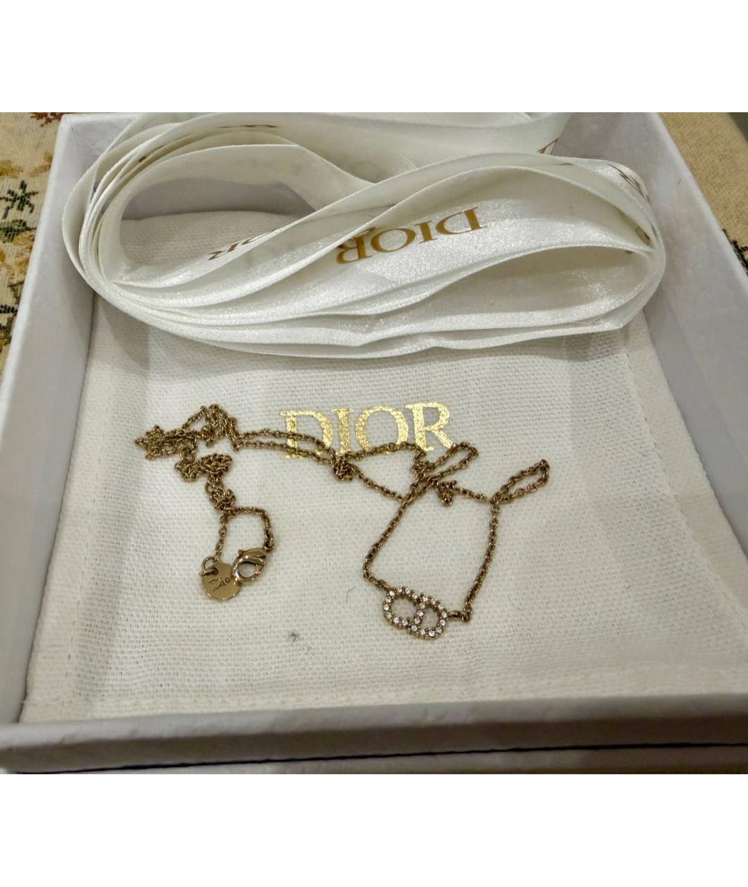 CHRISTIAN DIOR Золотое металлическое колье, фото 2